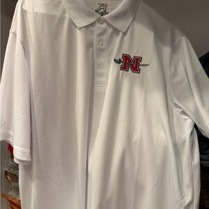 Nichols State University White Polo Shirt in perfect condition.